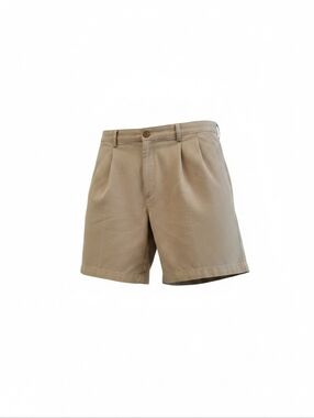 Coach MENS Twill Khaki Shorts Size 36 VINTAGE Cotton Light Tan
